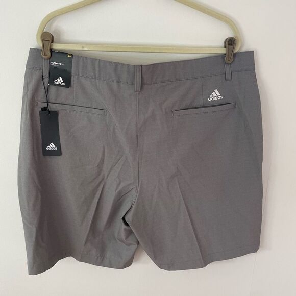New Adidas Golf Shorts Mens Size 40 Gray herringbone woven ultimate 365 - Picture 4 of 7